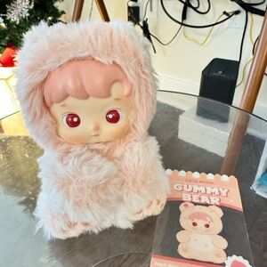 Popmart HACIPUPU Gummy Bear Peach Flavor Cute Fluffy Doll